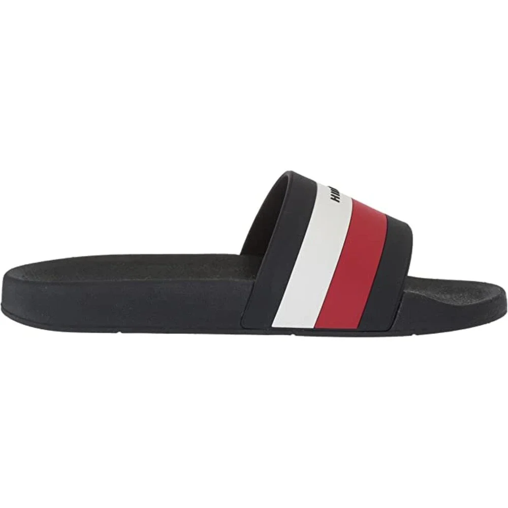 Tommy Hilfiger Earthy Pool Slide Sandals Boys Blue / Red / White Size 1